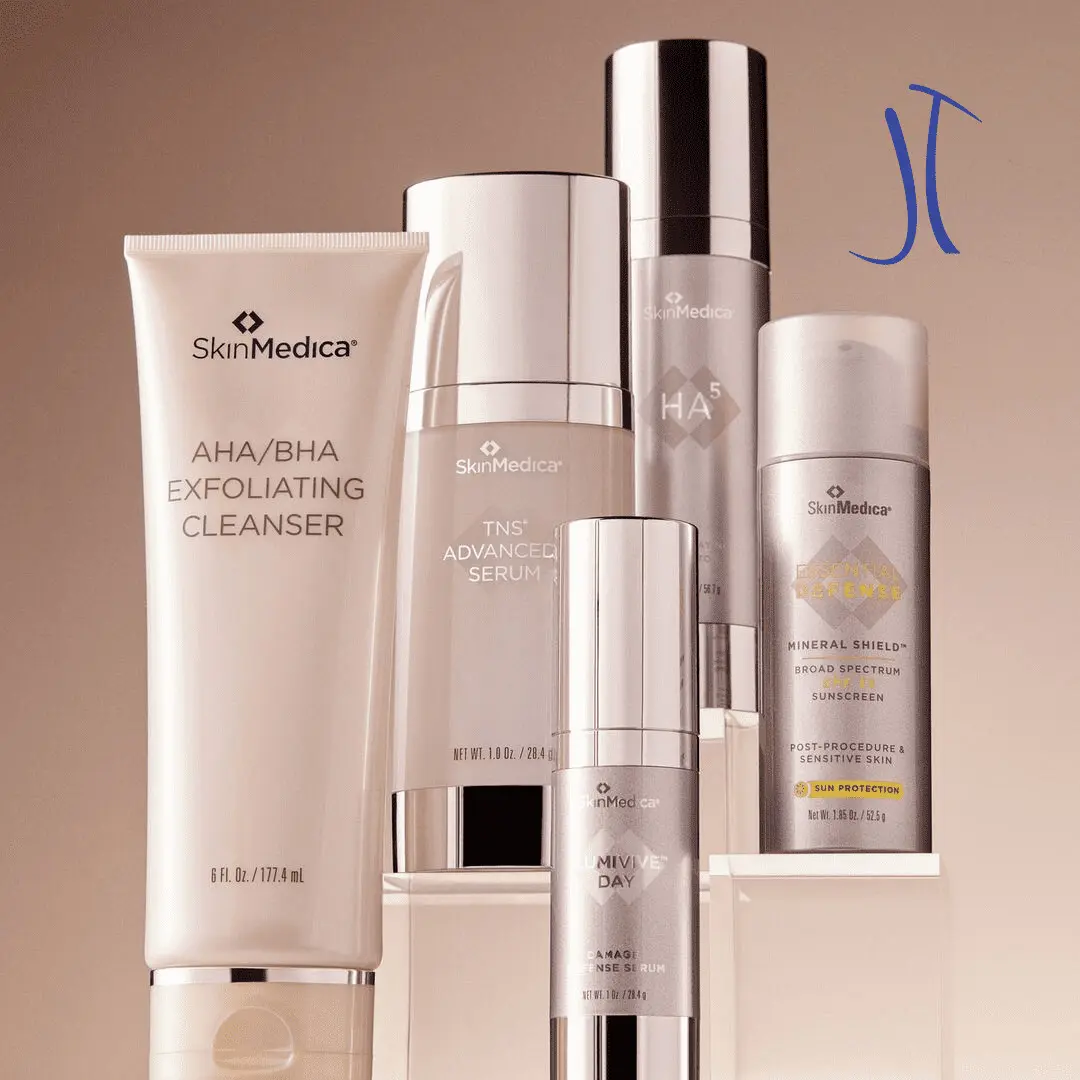 SkinMedica skincare product lineup.